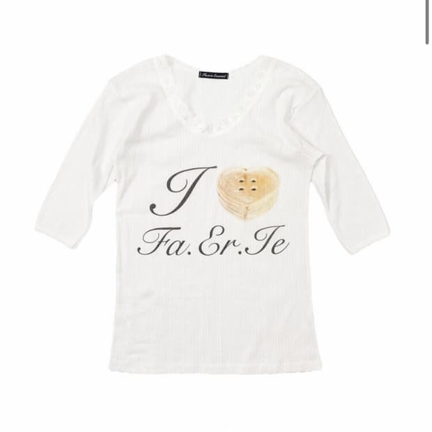 샵페어리 레이스 티셔츠 화이트