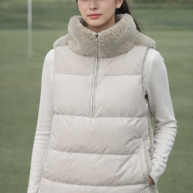 헤지스 골프 전면 다운 & 후면 퍼 하이브리드 베스트