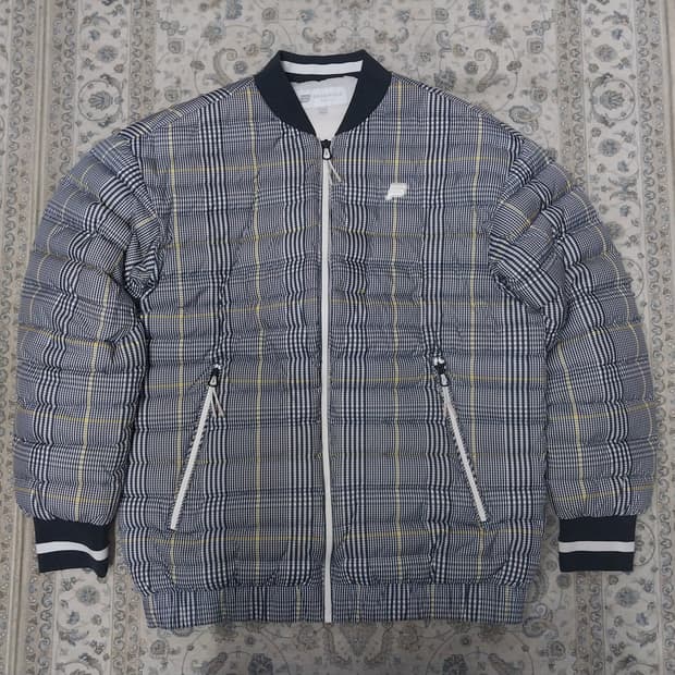 빈폴 체크 패턴 패딩 점퍼 95