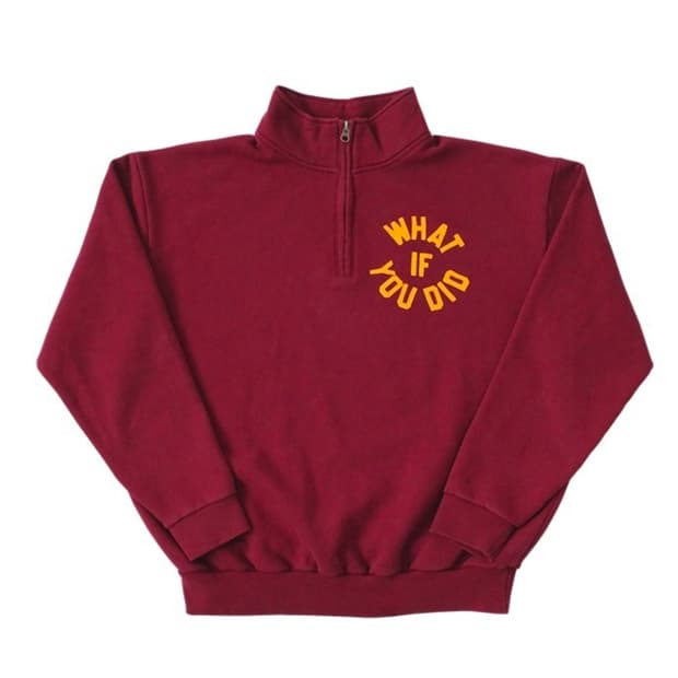 [L] 컬렉트피시스 반집업 버건디