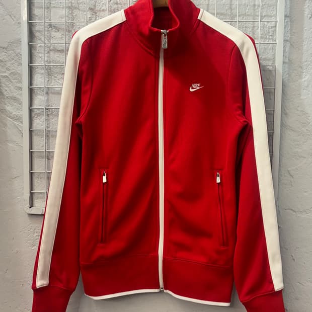 나이키 베이직 레드 트랙탑 져지 M