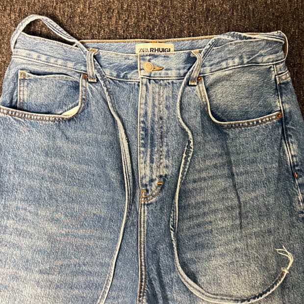 [L-XL] 자라 x 루이지 배기 진 미디움 블루