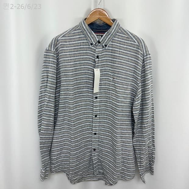 타미힐피거 남자 린넨100% 셔츠 남방 XL (미착용새제품)