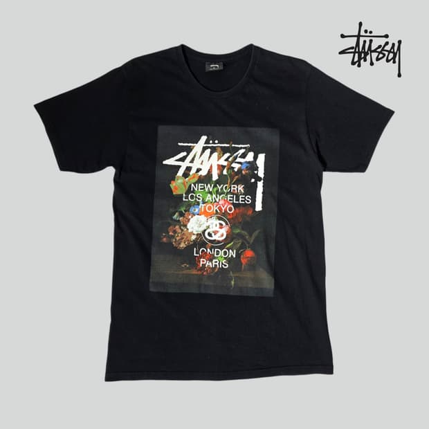 [M]스투시 빅스탁 플라워 반팔