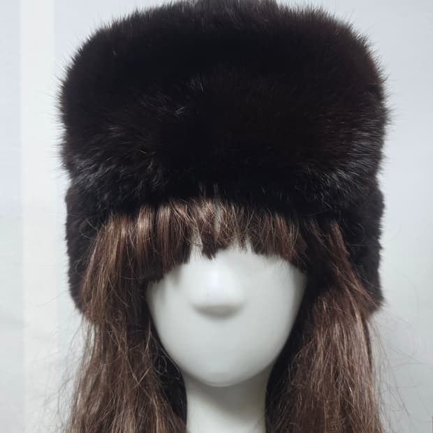 GoldenSwallow Fur 빈티지 트루퍼 햇  