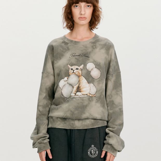 TheOpen Product 더오픈프로덕트 스웻셔츠 차콜