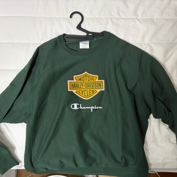 챔피온 할리데이비슨 콜라보 맨투맨 