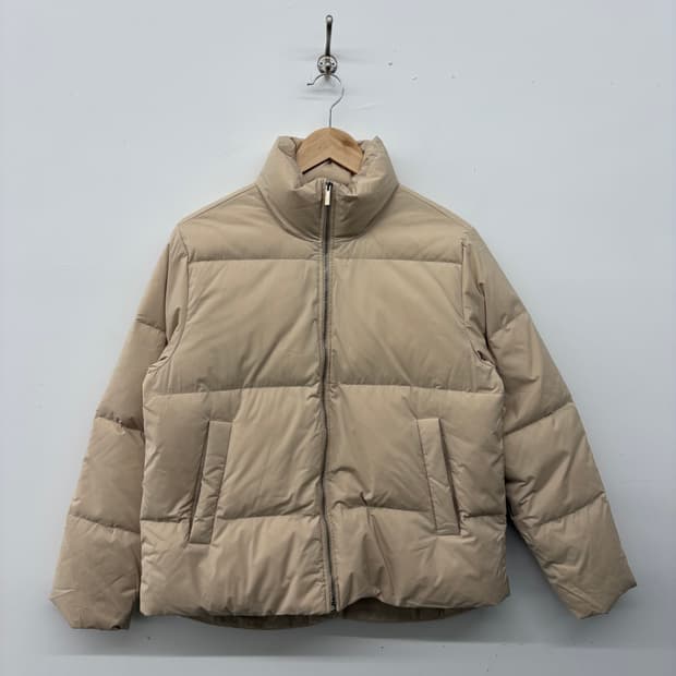 띠어리 베이지 패딩 점퍼 여/S
