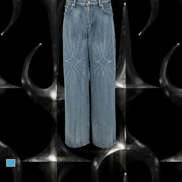 Thug CIub Chain Stitch Denim Pants