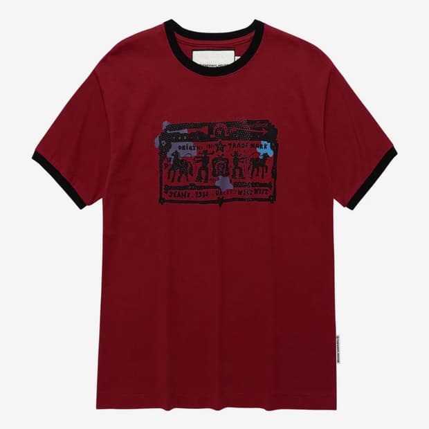 COWBOY PICTOGRAM RINGER TEE RE