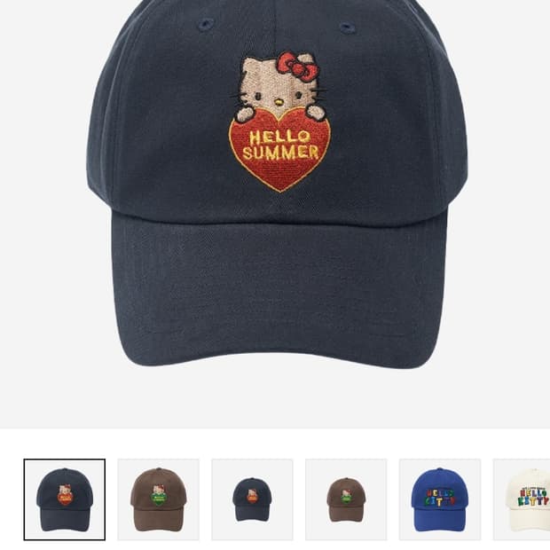 파르벵 테닝키티 볼캡 (FarvenxKitty Ball Cap-Navy)