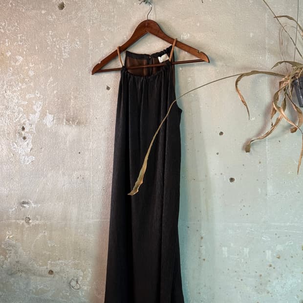 44-55 ) LES RACINES DU CIEL Silk Dress