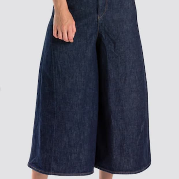 LEVIS 리바이스 엔지니어드 진 와이드 크롭 데님팬츠(26 사이즈)