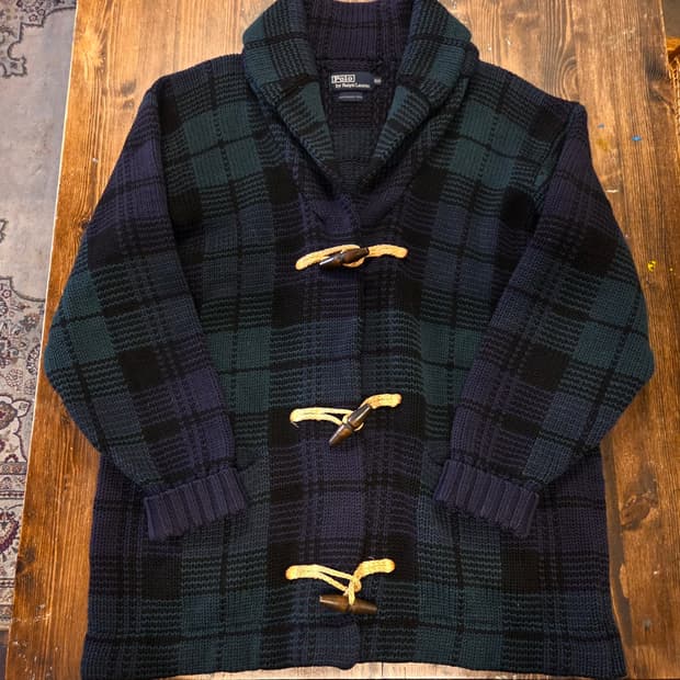 폴로랄프로렌 숄칼라 카디건