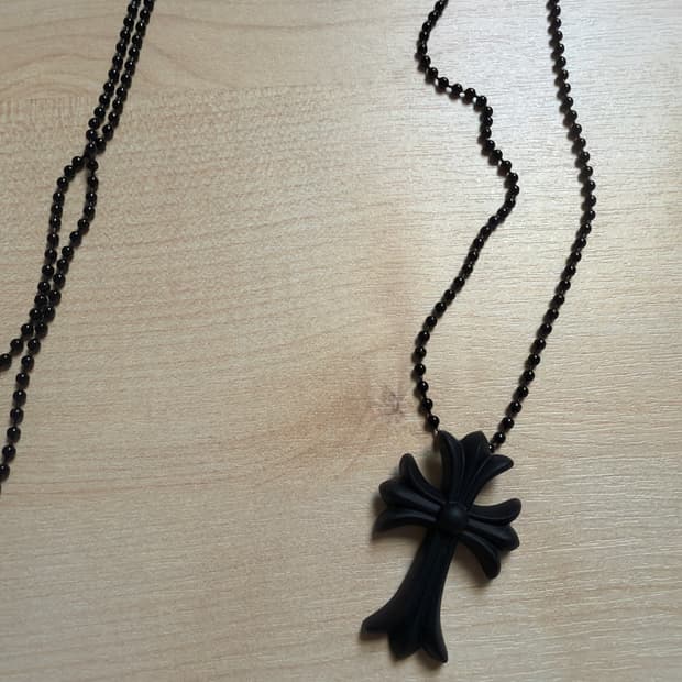 [급처] 실리크롬 목걸이 블랙 (단품) 