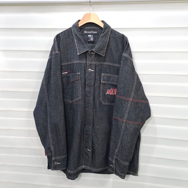 빈티지 스눕독 Snoop Dogg 빅사이즈 데님셔츠- 2XL
