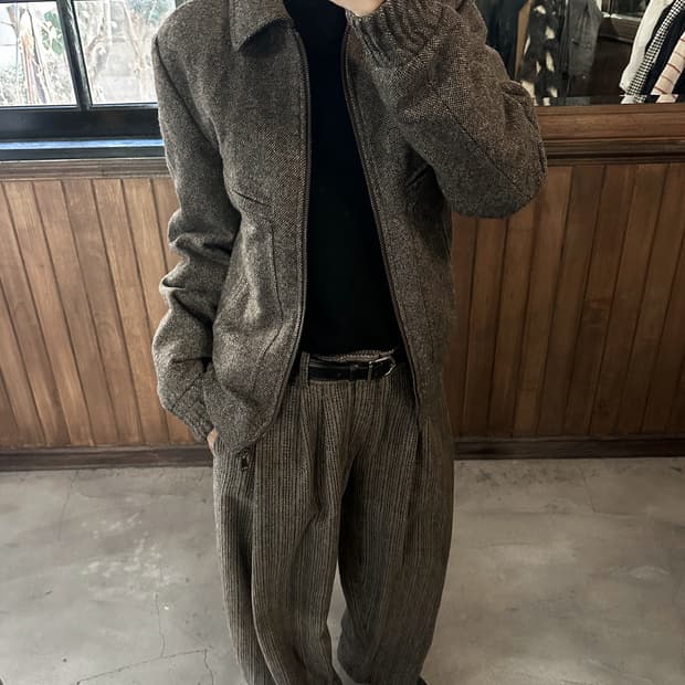 DOLCE&GABBANA herringbone quilted jacket