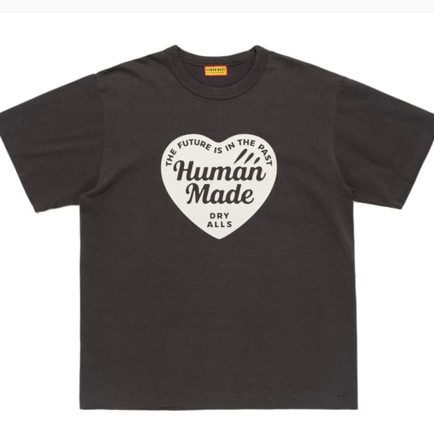 (새상품) 휴먼메이드 HUMAN MADE 그래픽 티셔츠 차콜 L