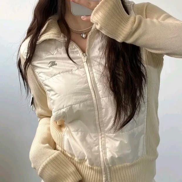 버버리골프 패딩니트 자켓 m