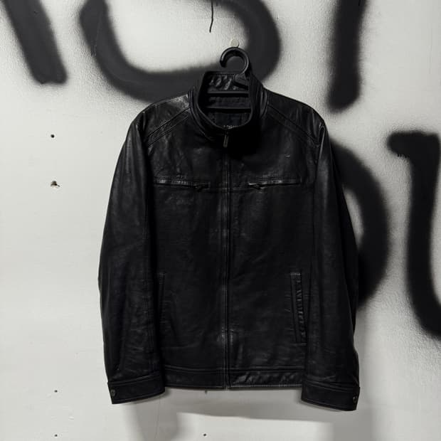 VTG 빈티지 쉽스킨 양가죽 100% 리얼레더 싱글 집업 자켓