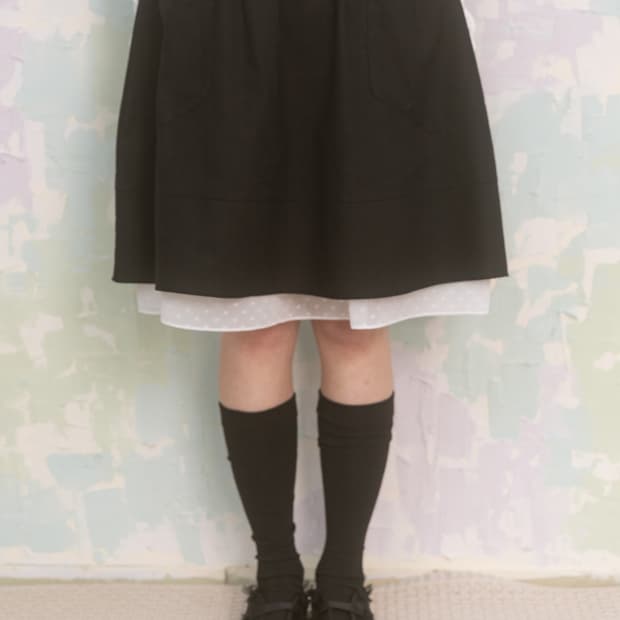 나이엔 빅 포켓 미디 스커트