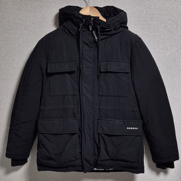 M (66) 캉골 블랙 덕다운 오리털 패딩 