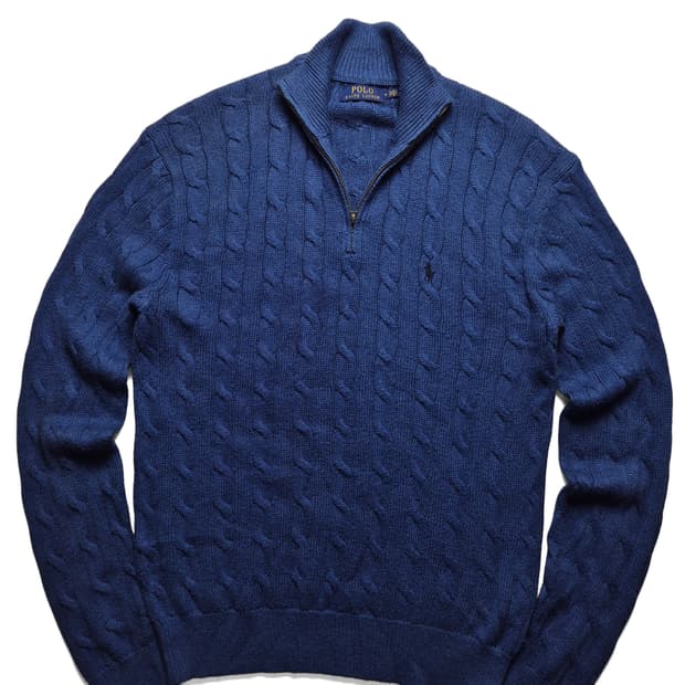 [M] 폴로 랄프로렌 케이블 하프집업니트