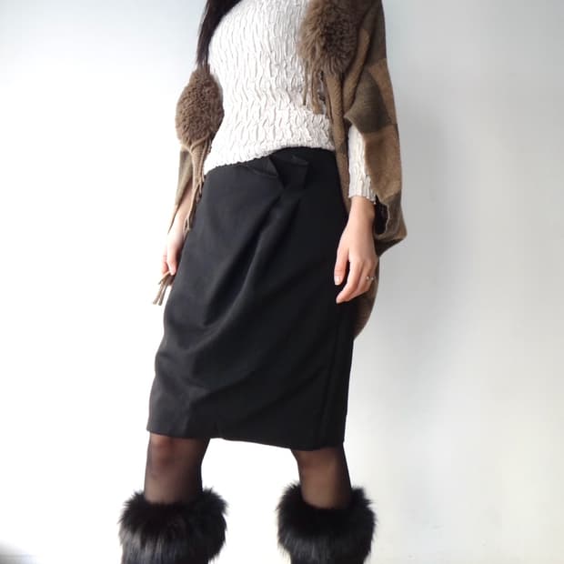 3.1 PHILLIP LIM side wave pintuck skirt