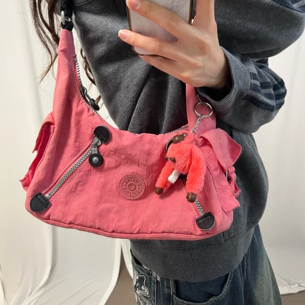 Kipling pink shoulder bag