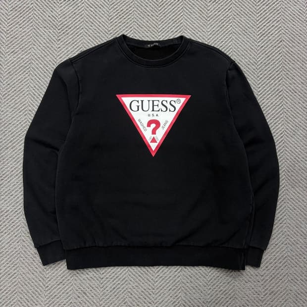 게스 베이직 로고 맨투맨 v2326