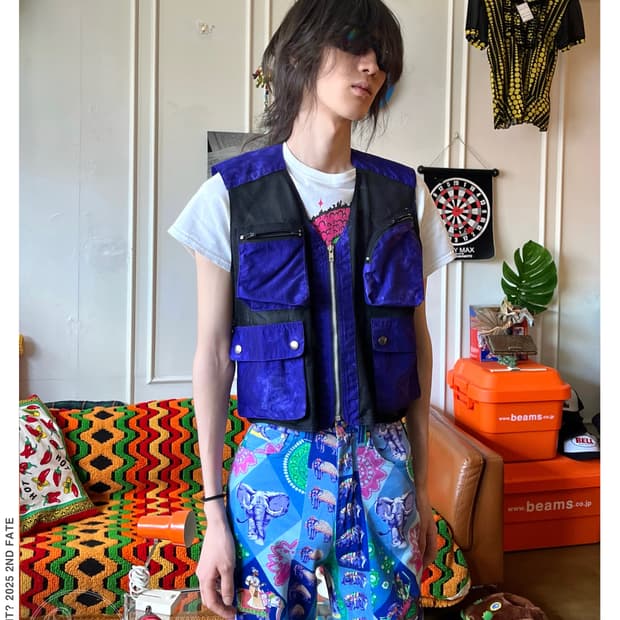 90s Japanese Utility 3D Pocket Old Vest