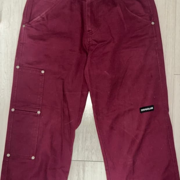 [급처] 떠그클럽 버건디 팬츠