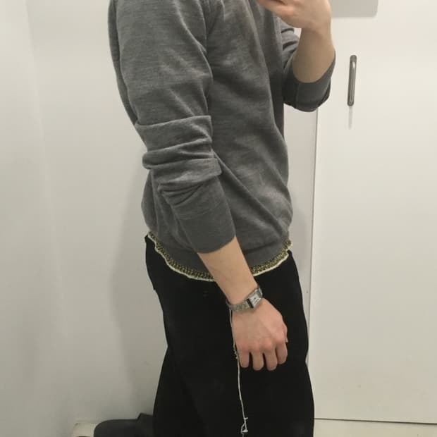 [S] 마르지엘라 레이어드니트 그레이