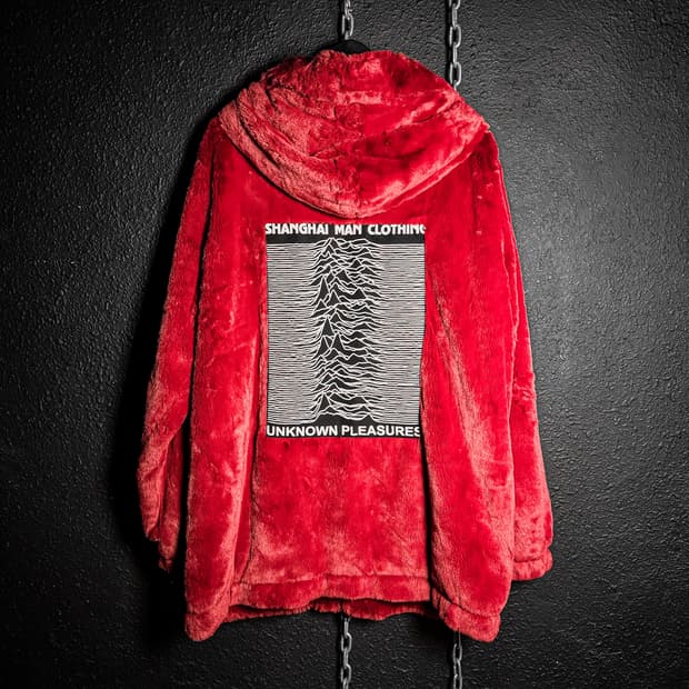 Joy Division Red Fur Hooded Jacket 
