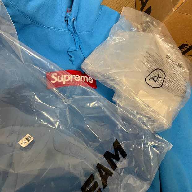 슈프림 박스로고 후드 스웨트셔츠 시안 -25FW (xl)