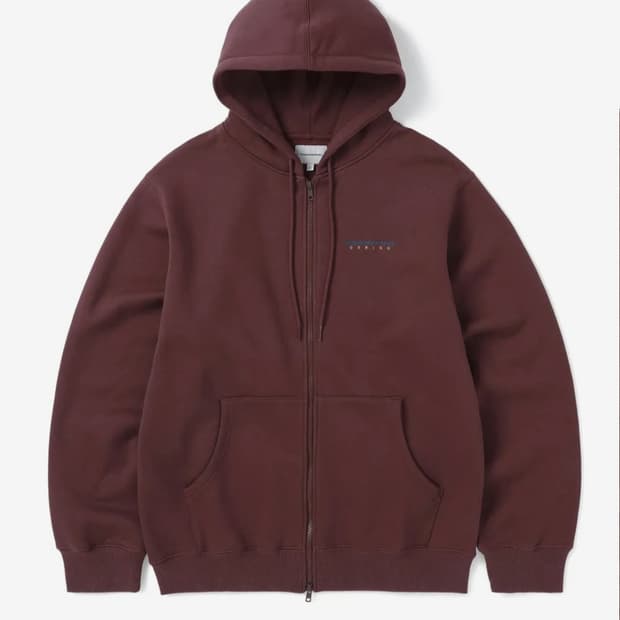 thisisneverthat 집업후드 버건디