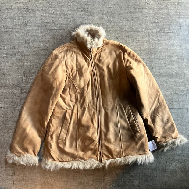 일본빈티지 Unetdemi 보헤미안웨스턴 모리너드 혁오풍 무스탕자켓