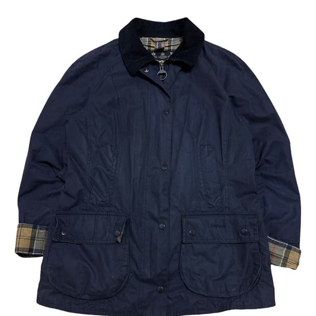바버 비드넬 네이비 왁스 자켓