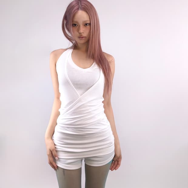 dna4.0.4 halter wrap ops sleeveless