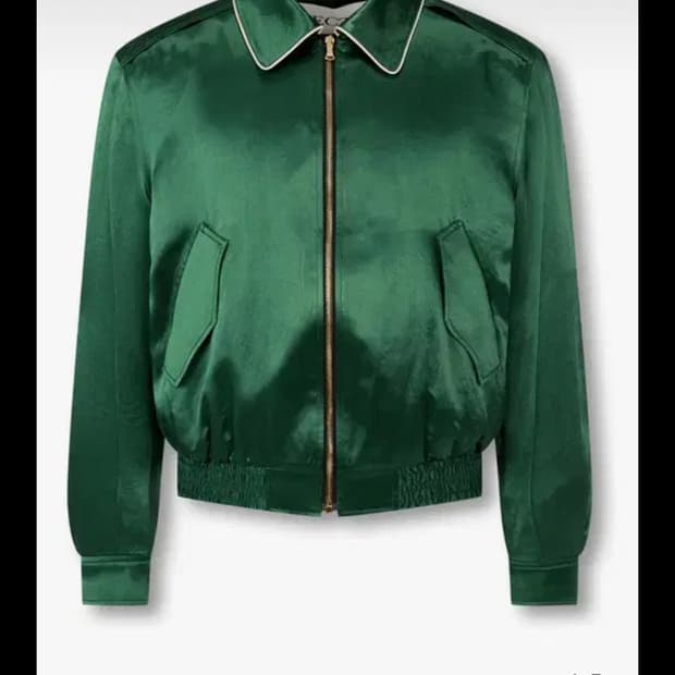 [M]렉토 80s 플루이드 벤 점퍼 자켓 그린