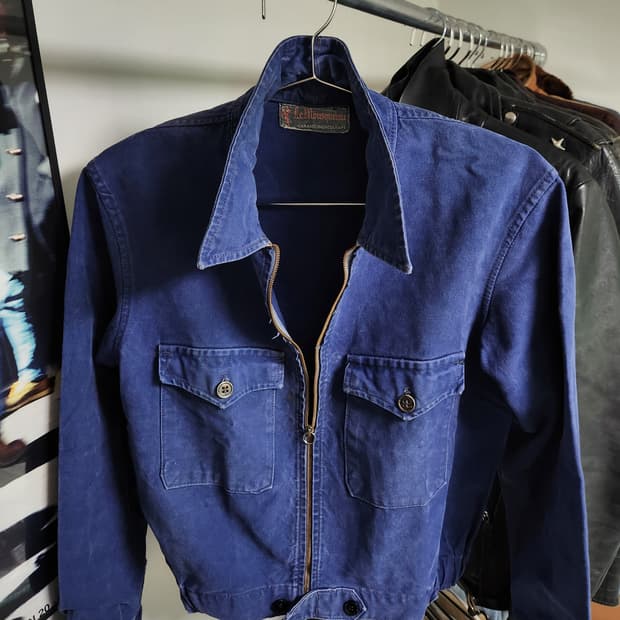 70s French Cyclist Jacket