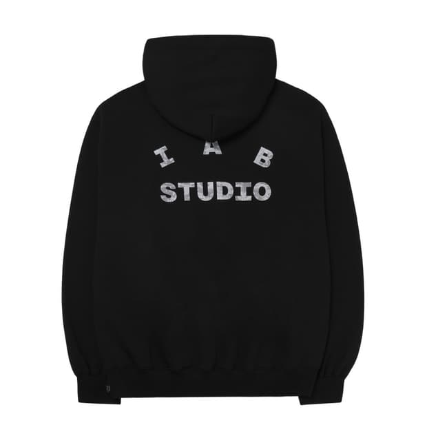 IAB 아이앱 카모 블랙 후드 L