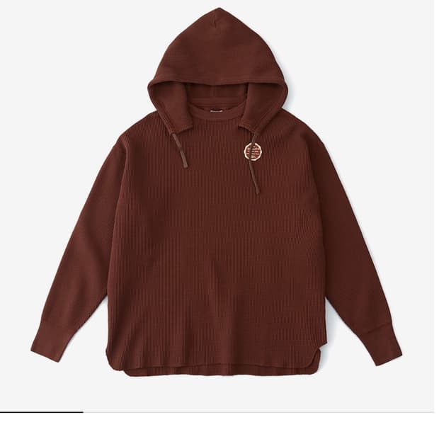 피그벨 헤비 와플 후디 러셋(레드브라운)2사이즈 새상품 판매