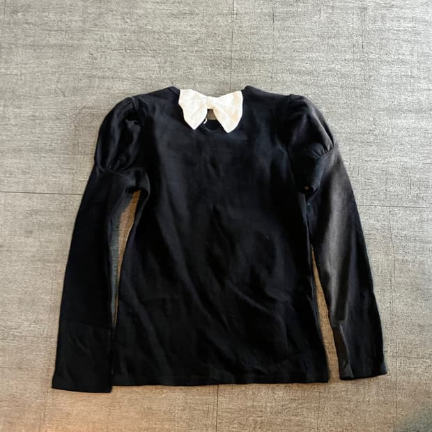 일본빈티지 Bee 핀터깔y2k 달천깔페어리 리본 긴팔티셔츠