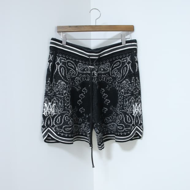 아미리 니트 패턴 반바지 M