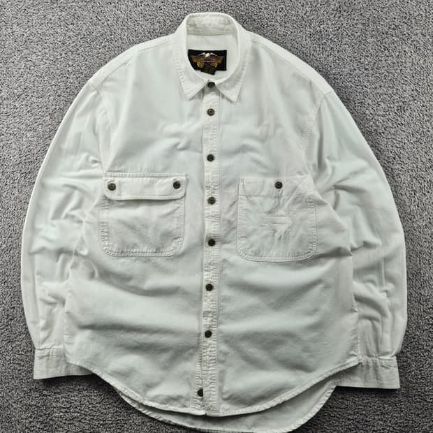 할리데이비슨 바앤실드 포켓 화이트 셔츠 ( S ) / 11494