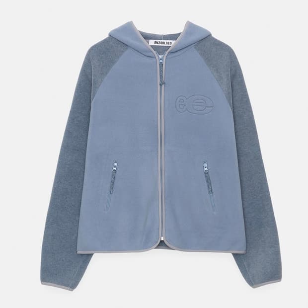 엔조블루스 플리스 집업 후디