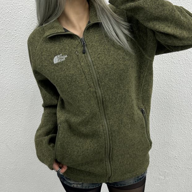 노스페이스 말차맛 플리스 집업 M