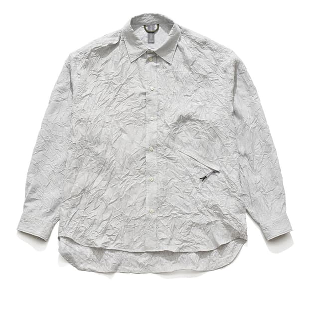 [L]언어펙티드 DADDY SHIRT WHITE MULTI STRIPE