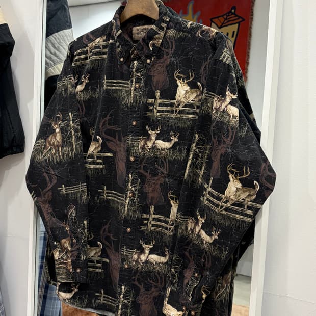 00s Woods&Water 빈티지 헌팅 셔츠